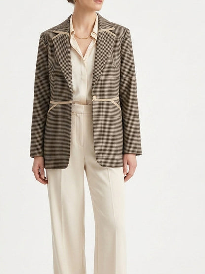 Check blazer