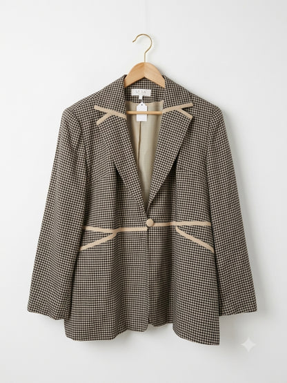 Check blazer