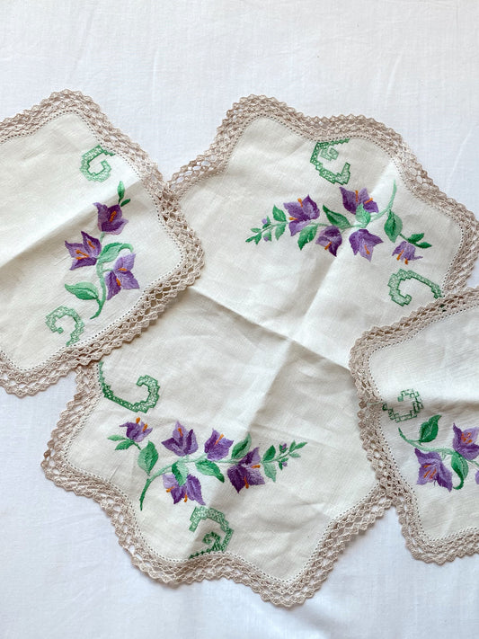 Vintage embroidered linen