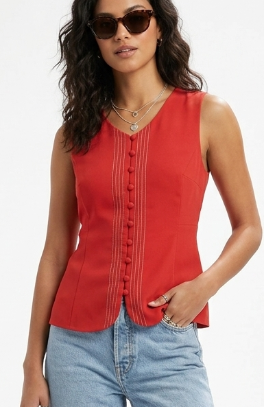 Red vintage top
